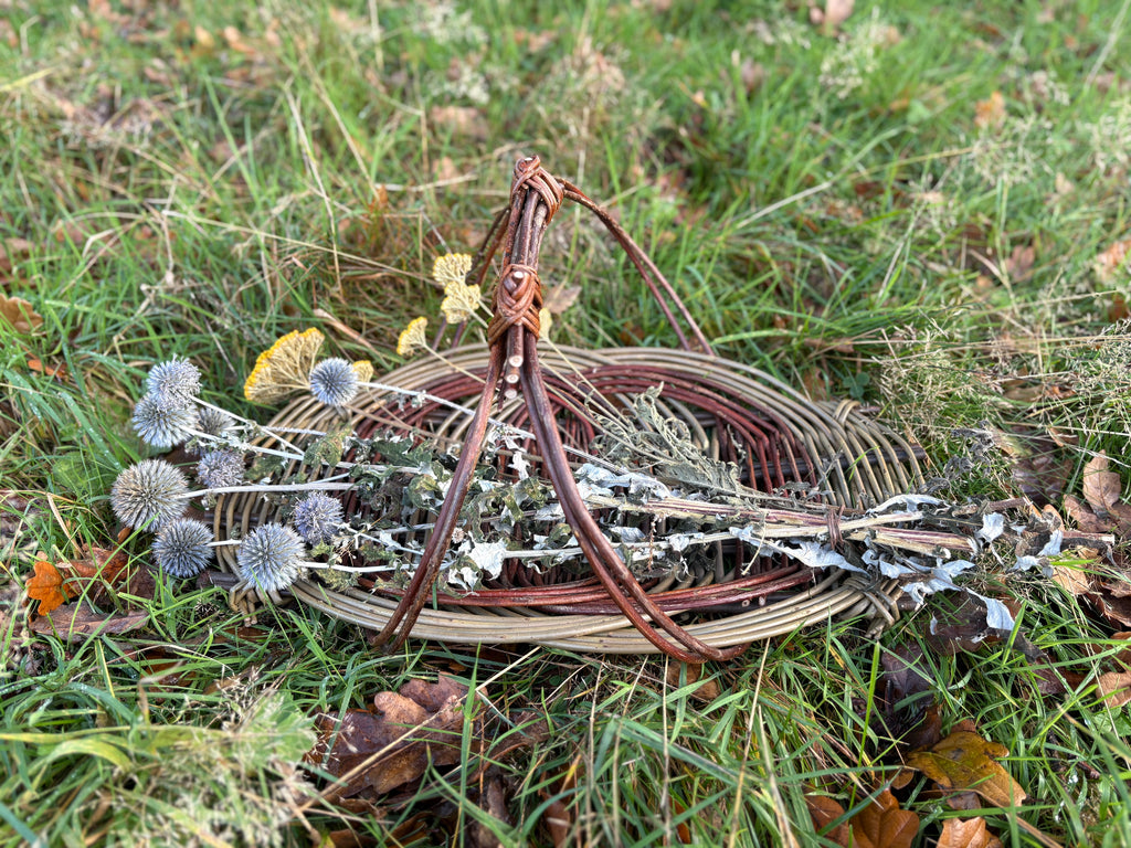 Zarzo flower gathering trug